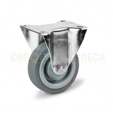 Колесо на еластичній гумі/сірий поліамід у неповоротному кронштейні "Light" 2811100 КК