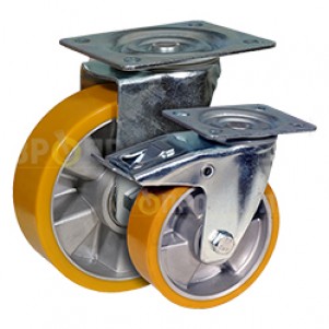 Series 50 - wheels for carts. Poliuretan/aluminum