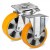 Series 50 «profi»" - heavy duty trolley wheels for trolleys, "pyramids". Polyurethane/aluminum