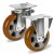 Series 52 "profi" - heavy duty wheels for trolleys, "pyramids". Polyurethane / aluminum