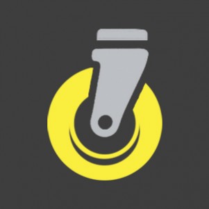 Колеса в поворотному кронштейні з отвором