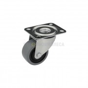 Wheel on elastic rubber in swivel bracket with pad 2920080 BE