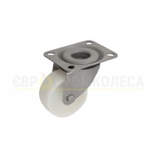 Колесо з поліаміду у поворотному нерж. матовому кронштейні з майданчиком 3020Н080ВН