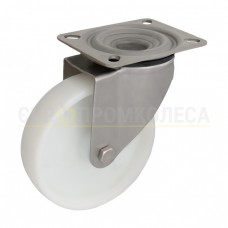 Колесо з поліаміду у поворотному нерж. матовому кронштейні з майданчиком 3020Н160ВН