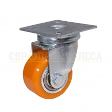 Колесо з поліуретану у поворотному кронштейні з майданчиком 5022035 КМ