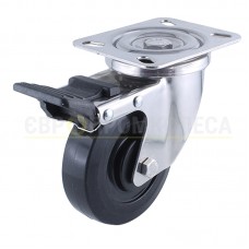 Колесо з фенолу/силікону у поворотному термостійкому посиленому кронштейні "Profi Thermo" з майданчиком і гальмом 6737100 ВЄ