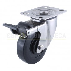 Колесо з фенолу/силікону у поворотному термостійкому кронштейні "Standard Thermo" з майданчиком і гальмом 6737С100 ВЄ