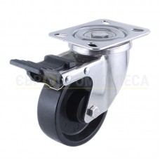 Колесо зі спец. волокна у поворотному термостійкому посиленому кронштейні "Profi Thermo" з майданчиком і гальмом 6937100 ВЄ