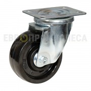  Phenol wheel (+300 ° С) axis on ball bearings in a rotary heat-resistant bracket with a platform 7027100BE