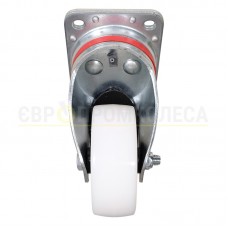 Колесо з поліаміду у поворотному посиленому кронштейні "Hard" з майданчиком і гальмом 3134125 КМП