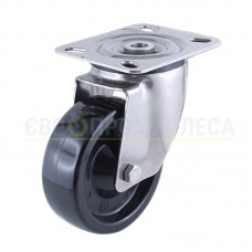 Колесо з фенолу на кулькових підшипниках у поворотному термостійкому кронштейні "Standard Thermo" з майданчиком 7027С100 КЄ