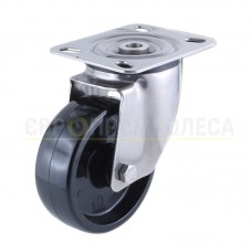 Колесо "STANDART" з фенолу у поворотному термостійкому кронштейні "Standard Thermo" з майданчиком 7027С100 ВЛТ