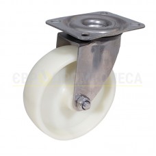 Колесо з термостійкого поліаміду у матовому нерж. поворотному кронштейні з майданчиком 7320H100 ВН