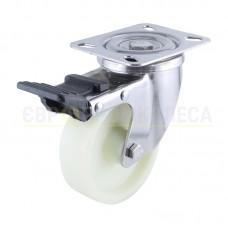 Колесо з термостійкого поліаміду у поворотному посиленому кронштейні "Profi Thermo" з майданчиком і гальмом 7337100 ВН