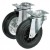 Series 10-13 "pro" -  wheels for containers MSW. Black rubber.