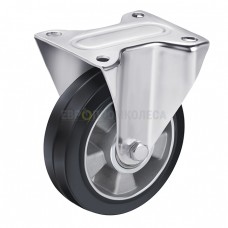 Wheel on elastic rubber in non-swivel bracket 2010160 BE