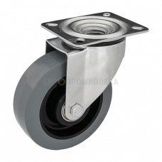 Wheel on elastic rubber in swivel medium duty bracket with pad 2922200 BM
