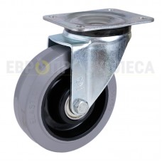 Wheel on elastic rubber in swivel bracket with pad 2920200 BE