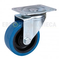 Wheel on elastic rubber in swivel medium duty bracket with pad 2922080 BM