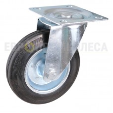 Wheel on a black rubber in swivel bracket with pad 1021160 RK