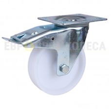 Polyamide wheel in swivel bracket with pad and brake 3031150 SK