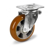 Polyurethane wheel in swivel hard duty bracket with pad 5224160 BEP