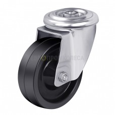Phenolic wheel (+300 ° С) in swivel heat-resistant bracket with hole on a steel sleeve 7087100 SТ-1