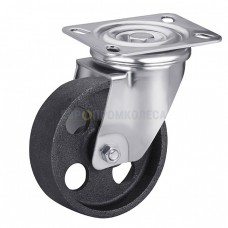 Cast iron wheel (+350 ° С) in swivel heat-resistant bracket with pad 7227100 BE