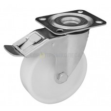 Polyamide wheel in swivel bracket with pad and brake 3030200 SЕ