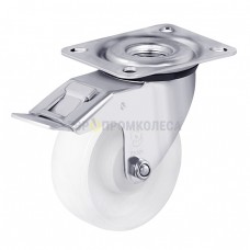 Polyamide wheel in swivel bracket with pad and brake 3130100 BE