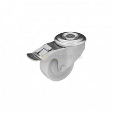 Polyamide wheel in swivel bracket with bolt hole and brake 3190080 BE