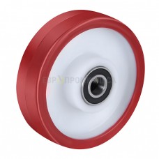 Polyurethane wheel on 2 ball bearings without bracket 43125 BE2