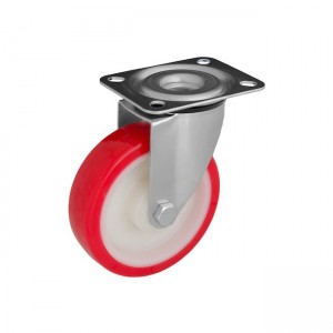 Колесо з поліуретану у поворотному кронштейні з майданчиком 4220200 ВМЄ