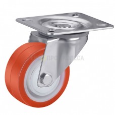 Polyurethane wheel in swivel bracket with pad 4321080 BС