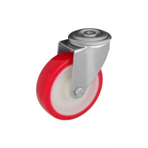 Колесо з поліуретану у поворотному кронштейні з отвором 4280200 ВМЄ