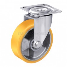 Polyurethane wheel in swivel bracket with pad 5020125 BЕ