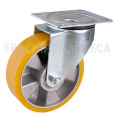 Polyurethane wheel in swivel bracket with pad 5020150 BЕ