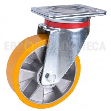 Wheel made of polyurethane in a swivel bracket of the "hard" series with pad 5024200 BСH