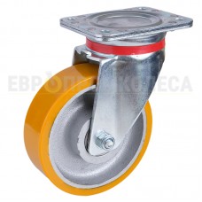 Polyurethane wheel in swivel duty bracket with pad 5124160 BCU