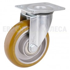 Polyurethane wheel in swivel bracket with pad 5220100 BЕ