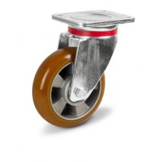Wheel made of polyurethane in a swivel bracket of the "hard" series with pad 5024160 BСH