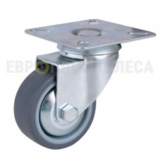 Polypropylene wheel in swivel bracket with pad 6020050 BK