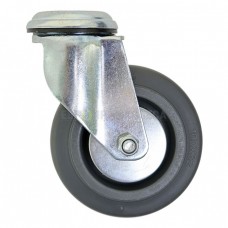 Polypropylene wheel in swivel bracket with bolt hole 6280100 BK