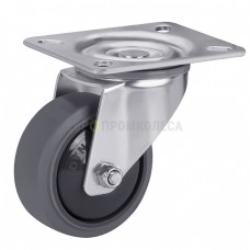 Thermoplastic rubber wheel in swivel bracket with pad 6321080 BК