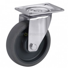 Thermoplastic rubber wheel in swivel bracket with pad 6321160 BК
