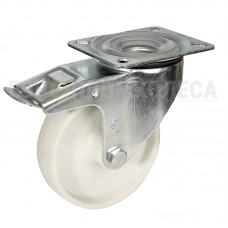 Polyamide wheel in swivel bracket with pad and brake 7330150 SЕ
